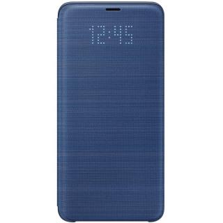 Husa protectie Samsung LED Flip Wallet pentru Galaxy S9 Plus (G965F), EF-NG965PLEGWW Blue