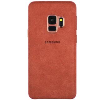 Capac protectie spate Samsung Alcantara Cover Red pentru Galaxy S9 (G960F), EF-XG960AREGWW