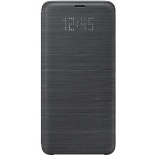 Husa protectie Samsung LED Flip Wallet pentru Galaxy S9 Plus (G965F), EF-NG965PBEGWW Black
